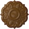 Ekena Millwork Deria Ceiling Medallion (Fits Canopies up to 6"), Hand-Painted Smokey Topaz, 20 1/4"OD x 1 1/2"P CM20DRSTF - alternate 1